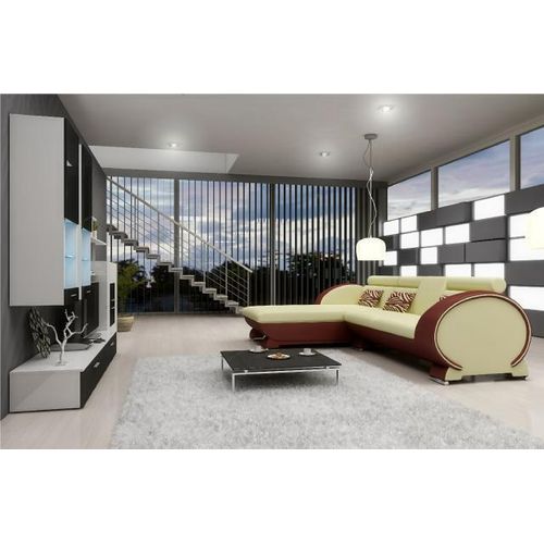 Ledersofa Sofa Eckcouch Polster Ecksofa Sofagarnitur Designer Couch Barfunktion