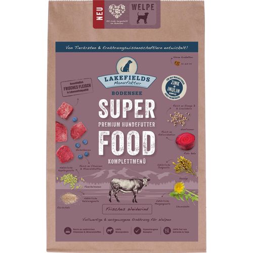 Trockenfutter Hund SUPERFOOD Premium WEIDERIND für Welpen, 4 x 2.5 kg