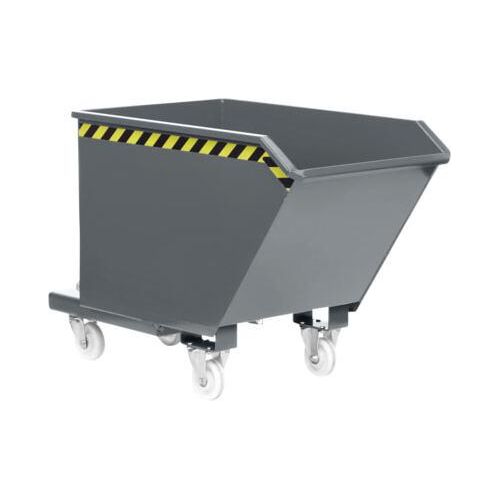 Spänekipper für Flüssigkeitstrennung- und Transport - 1.000,00 l Volumen - Traglast 1.800 kg - 800 x 1.240 x 1.620 mm (HxBxT) - mausgrau