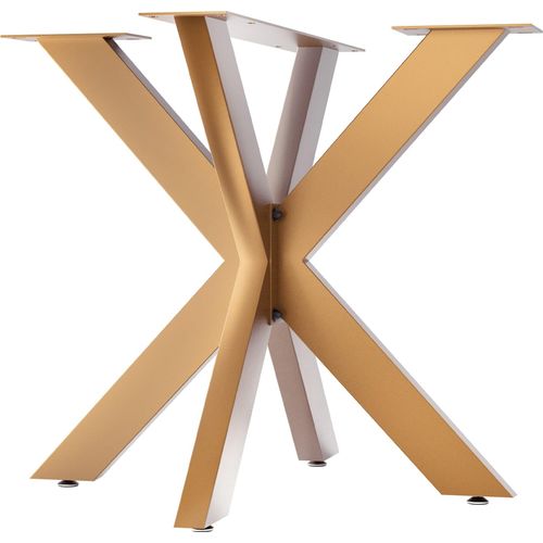 CLP Tischbeine Biloxi aus Stahl in Sternform,gold 85x85 cm