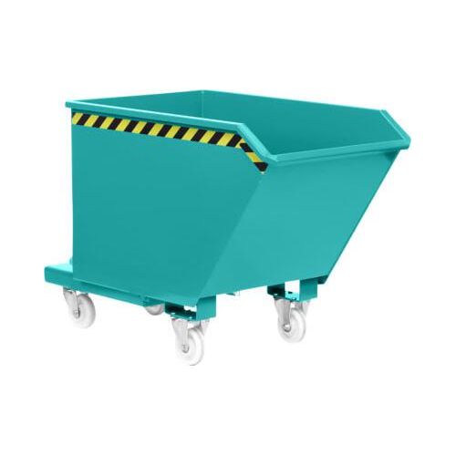 Spänekipper für Flüssigkeitstrennung- und Transport - 1.250,00 l Volumen - Traglast 1.250 kg - 980 x 1.130 x 1.570 mm (HxBxT) - türkisblau
