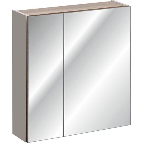 Badezimmer Spiegelschrank 60cm AKAN Taupe inkl. LED