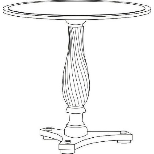 Echtholz Holztisch Klassische Tische Tisch Esstisch Rundtisch Royal - Model ZB-3
