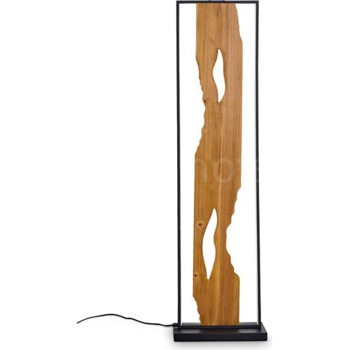 Azeglio »Azeglio« Stehlampe aus Metall/Holz/Kunststoff in Schwarz/Natur/Weiß