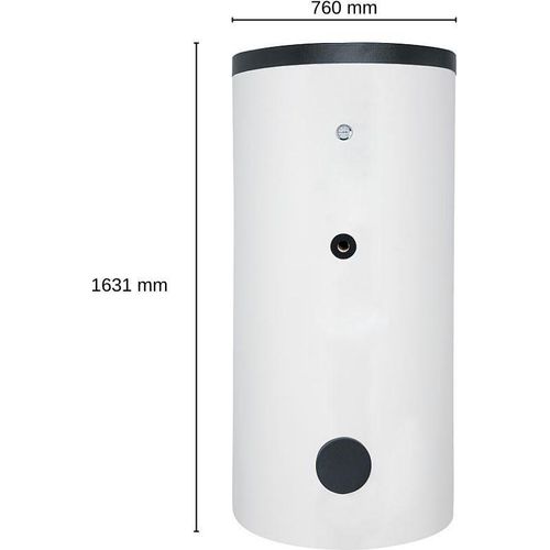 Evenes Warmwasser-Solarspeicher EV-TEDS-2W 400 2 Wärmetauscher 391 L Solaranwendung