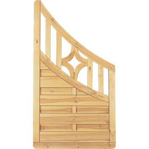 T&J ANTIKZAUN-Serie Doppelbogen-Abschluß 90 x 160/90 cm