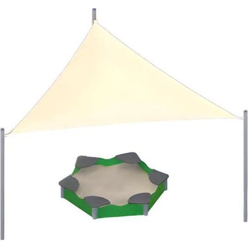 Sandkasten Überdachung Spielbereich Spielstraße Spielgeheg Sandspielbereich