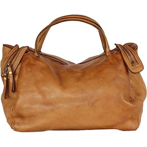 BZNA Handtasche Diana cognac Designer Schultertasche Tasche Ledertasche