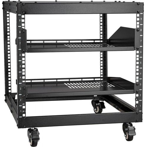 9U Server Rack Offenes Rahmen Netzwerkgehäuse - Höhenverstellbar 584,2-1016mm - Robustes Design für optimale Belüftung - Ideal für Server und Netzwerkgeräte
