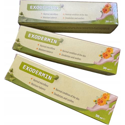 3X Exodermin Natürliche Antimykotische Fußcreme