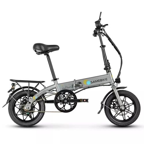 14Zoll LCD E-Bikes Elektro-Fahrrad, Elektrofahrrad, E-Bike Klapprad E-Bike 36V Pedelec City EBike,klapprad Aluminiumlegierung E-Bike Klappräder Grau