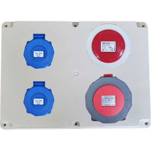 IP67 Stromverteiler Verteilerkasten Sicherungskasten 2x 230V IP67_1x 16A IP67_1x 32A IP67 _40203005_Ohne Kabel
