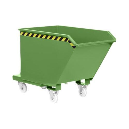 Spänekipper für Flüssigkeitstrennung- und Transport - 1.250,00 l Volumen - Traglast 1.250 kg - 980 x 1.130 x 1.570 mm (HxBxT) - resedagrün