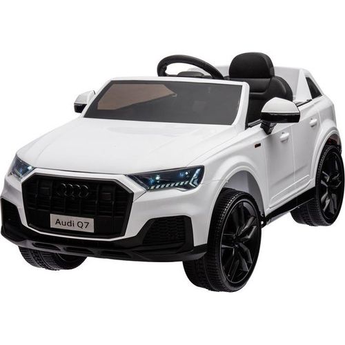 Elektro-Kinderauto Kinder Elektroauto Audi Q7 mit zwei Motoren+LED+FB+Audio Modul weiss
