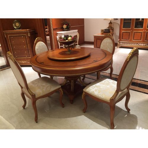 Edel Runder Runde Tische Esstisch 150cm Klassischer Rund Tisch Holz Esstisch Neu