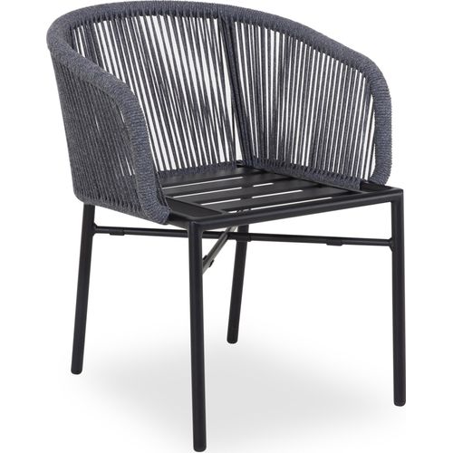 Gartenstuhl SANSIBAR KOPENHAGEN BHT 59x75x64.50 cm grau Stapelstuhl