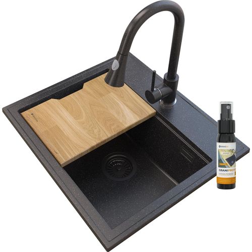 Foxal Spotted Sink Granite + Fledermausschlange Spotted