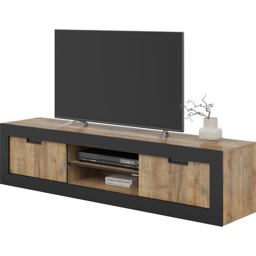 TV-Ständer COLTRANE – Samdal-Eiche / Schwarz