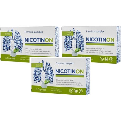 3X Nicotinon Nahrungsergänzungsmittel 15 Kapseln