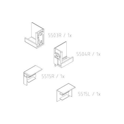 Kermi 2535871 EBNI011 Set Wandwinkel