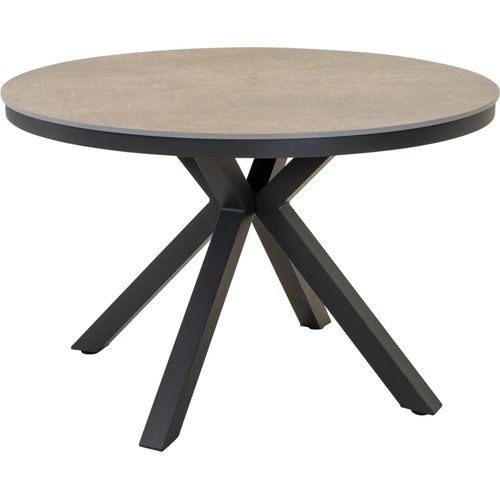 Tisch - Ø118x74 cm - Aluminium - Sintersteinplatte