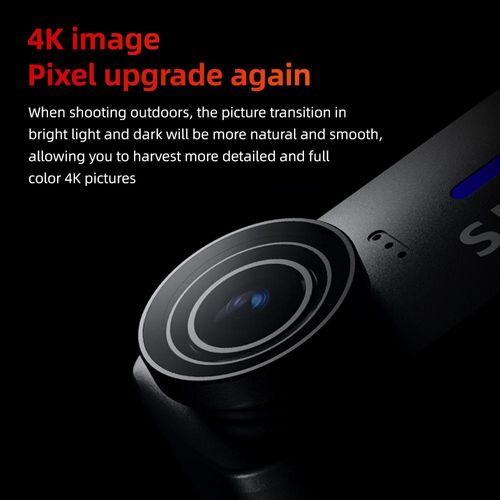 SJCAM C110+ 4K 30FPS Actionkamera WiFi Sportkamera 170¡ã Weitwinkelobjektiv mit Verzerrungskorrektur 6-Achsen-Gyrostabilisierung IP65 wasserdicht Eingebauter Akku fuer Outdoor-Reisen Sport Camping Wandern Radfahren