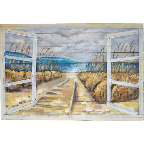 3D Metallbild Meerblick