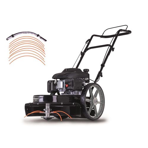 Scheppach Wiesenmäher HMP161-56B, 56 cm Schnittbreite, 4,1 PS, Benzin, Hochgrasmäher für unwegsames Gelände