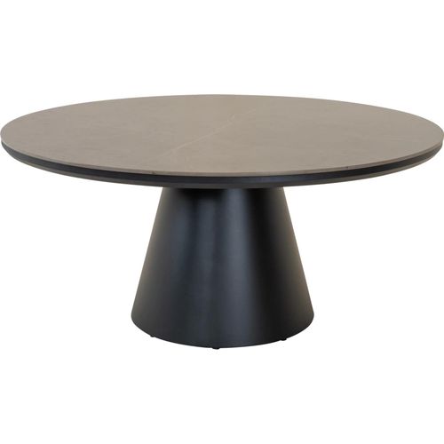Tisch - Ø160x74 cm - Aluminium - Gesinterter Stein
