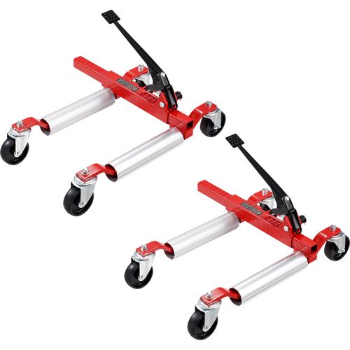 VEVOR Radwagen Autowagen Wagenheber 2 Stk. 680 kg belastbar (per Wagen) mit 360° drehbaren Rädern, Schwerlast Fahrzeugpositionierungs Ratschenwagenheber