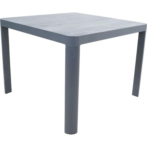 Tisch - 100x100x74 cm - Aluminium - Keramiklatten