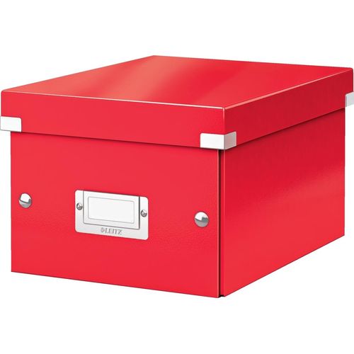 Ablagebox Click & Store Wow A5 Graukarton rot Packung mit 6 Stück