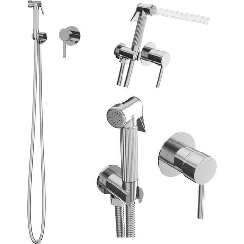 Bidetta Unterputz-Badarmatur Messing Bidetta Dusche Kivo Chrom