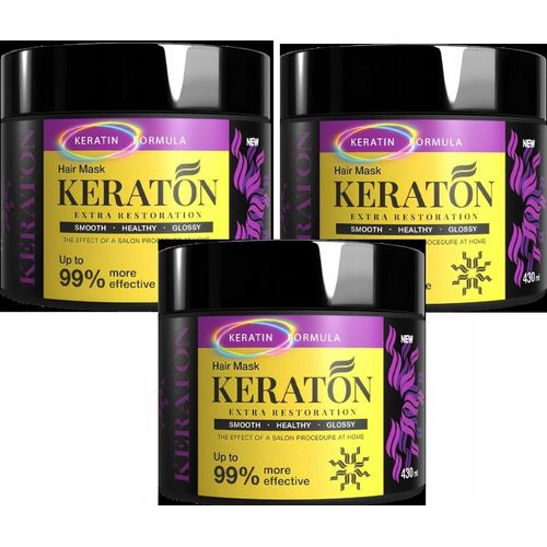 3X Keraton-Haarmaske