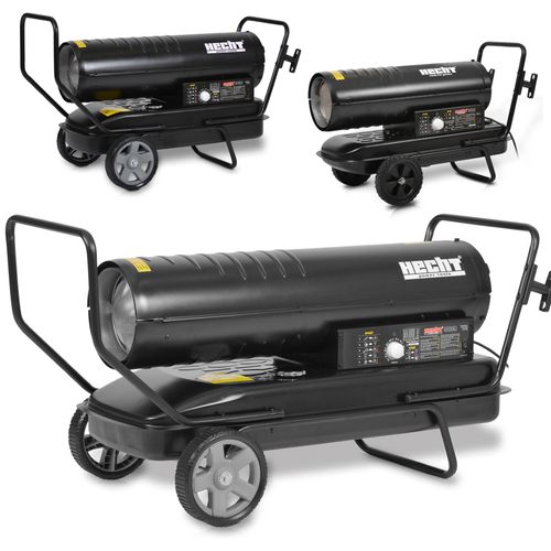 HECHT 3021 Dieselheizkanone | 20 kW | mit Fahrgestell | bis 166 m² | 2 l/h | 70.000 BTU