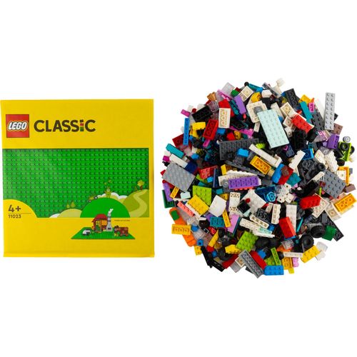 LEGO® City Mega-Bauspaß 1000 bunte Bausteine, Sondersteine + 1 grüne Platte - NEU! Teile 1000x