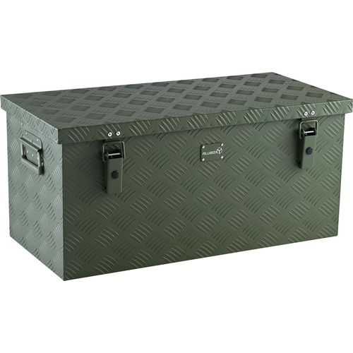 ALUBOX Riffelblech 1.5mm 91 Liter Olivgrün