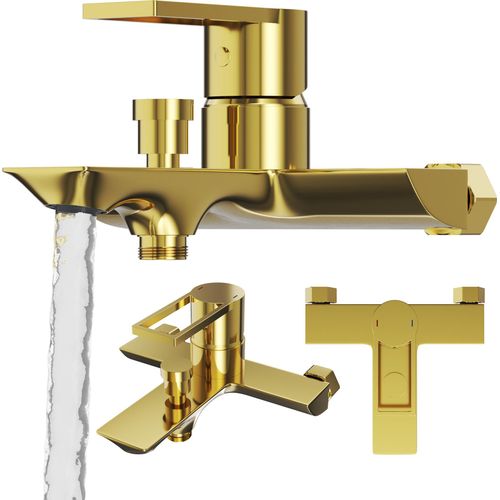 Bad Und Dusche Mischbatterie Gold Badarmatur Messing Arma