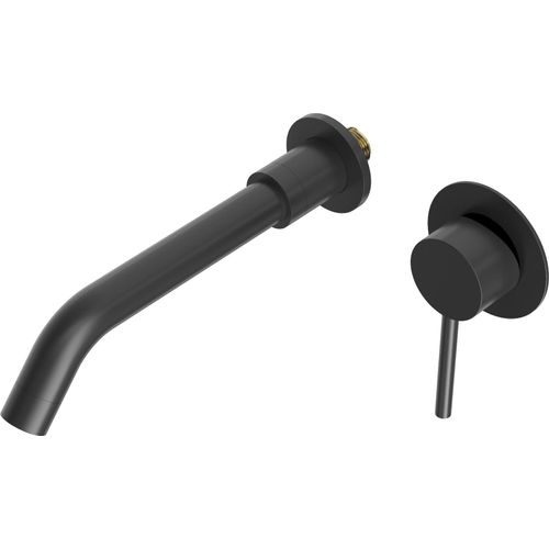 Waschtisch Unterputz-Badewasserhahn Messingbox Kivo Wasserhahn Schwarz