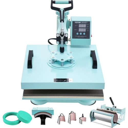 Hitzepresse Transferpresse 38x38cm 8 in 1 Tumbler Presse T-Shirts Grün