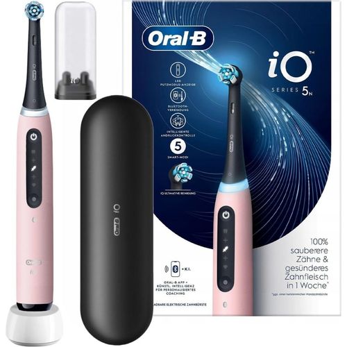 Oral-B | Elektrische Zahnbrste - iO Series 5 - Rosa - Intelligente Reinigung - 5 Reinigungsmodi