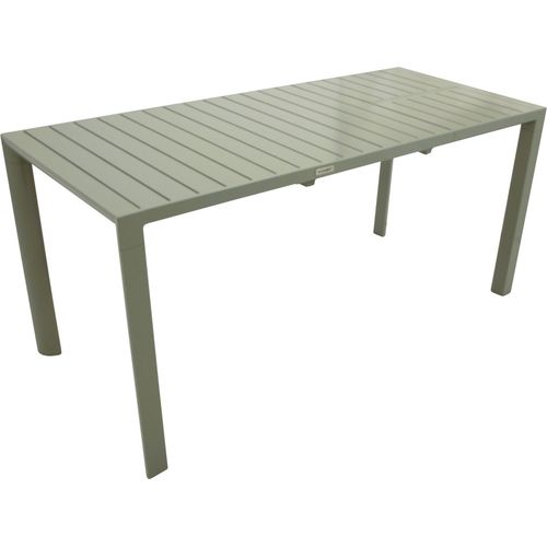 TPFGarden AUSZIEHTISCH Backnell - Garten-Esstisch mit seitlicher Butterfly-Verlängerung, Aluminium silbergrau, Justierbare Füsse. BxTxH: 70x117/162x75 cm