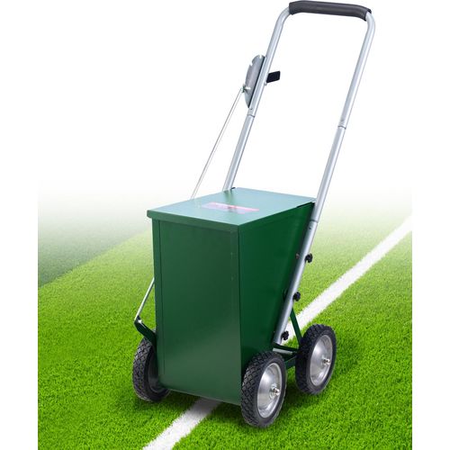 VEVOR Trockenlinienmarkierer Linienmarker (5 / 10 cm Linien) Trockenlinienkreide für das Feld, mit Gummi-Einstellgriff, große Pulverkapazität von 22,7 kg, für Baseball- und Softball-Infield, grün