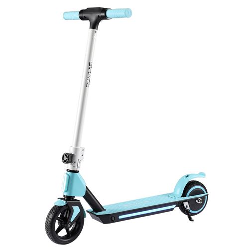 SIMATE S2 Faltbarer Kinder-Elektro-Scooter 6,5-Zoll-Rad, 14km/h, 130W, max 70kg, LCD-Display, leicht und umweltfreundlich, Blau