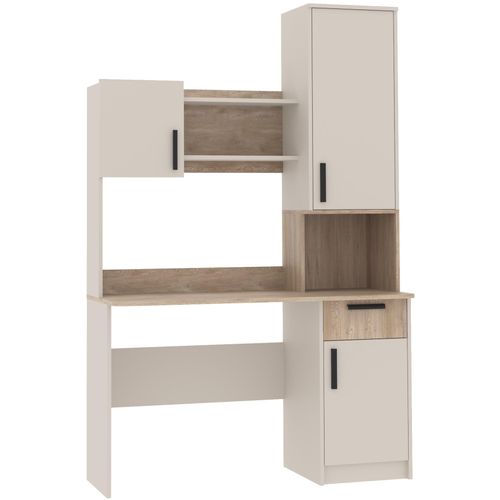 Kinderschreibtisch GRANT 11/12 Cashmere Jugendschreibtisch 125x195x52,5 cm