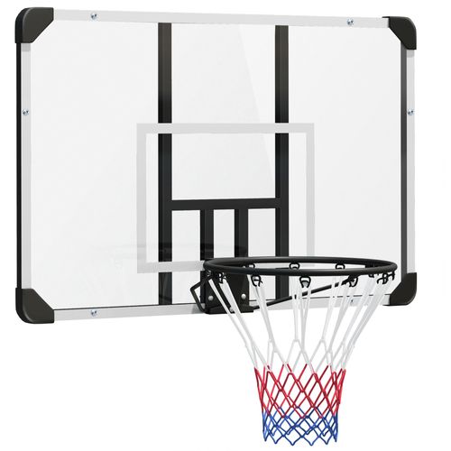 Basketballkorb Wandmontage mit Basketballbrett und Netz 113 x 61 x 73 cm aus Stahl für Outdoor Aktivitäten in Schwarz