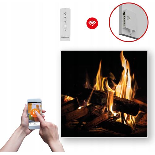 Termofol TF-SWT Infrarot Wandheizung - Wandheizung Elektrisch - Feuer - 350W - 60x60 cm