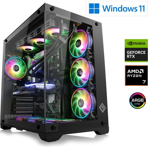 Gaming PC, AMD Ryzen 7 9700X, 3800 MHz, GeForce RTX 5070 Ti, 32 GB DDR5 RAM, 2000 GB M.2 SSD, Windows 11 Home, USB 3.2 | M11880H