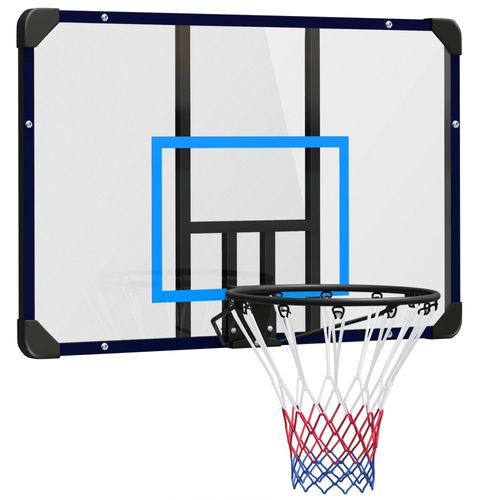 Basketballkorb Wandmontage Basketballbrett mit Korb und Netz für Outdoor, Stahl, 113 x 61 x 73 cm, ideal für Garten & Spielplatz