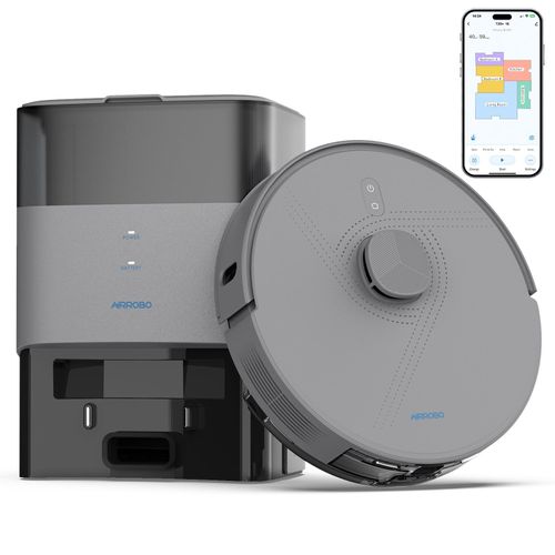 Saugroboter AIRROBO L50+ mit Saug- und Wischfunktion, 5500Pa Leistungsstarke Saugkraft, 240 Minuten Akkulaufzeit